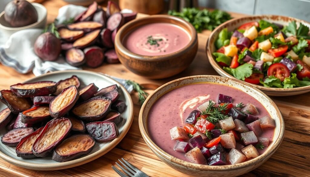 cooking purple potatoes