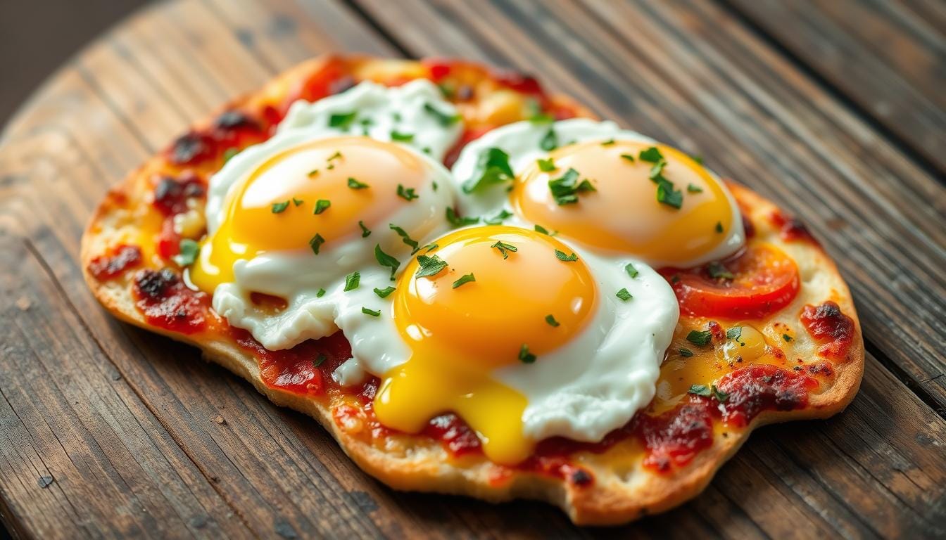 cottage cheese egg flatbread