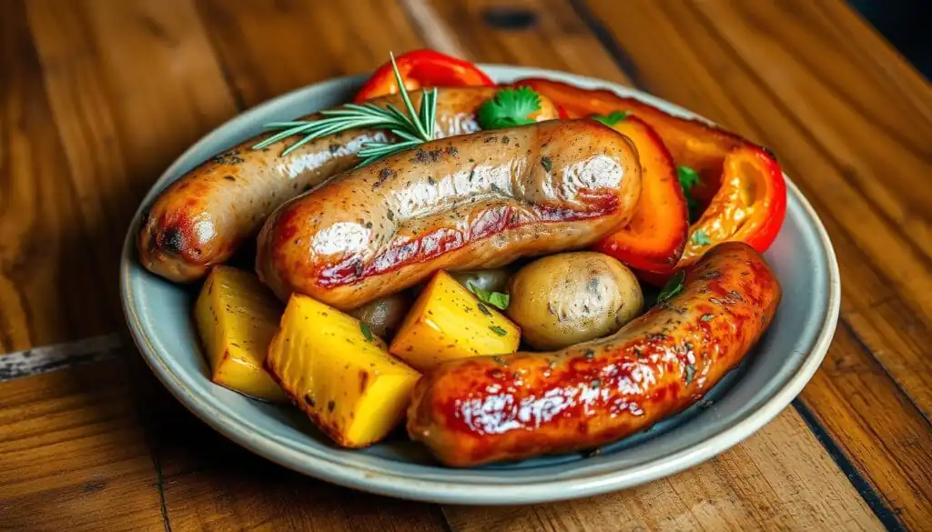 italian sausage and roasted potatoes
