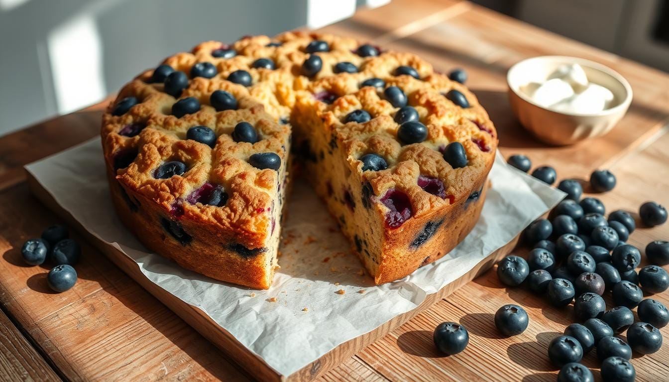 sour cream blueberry coffee cake