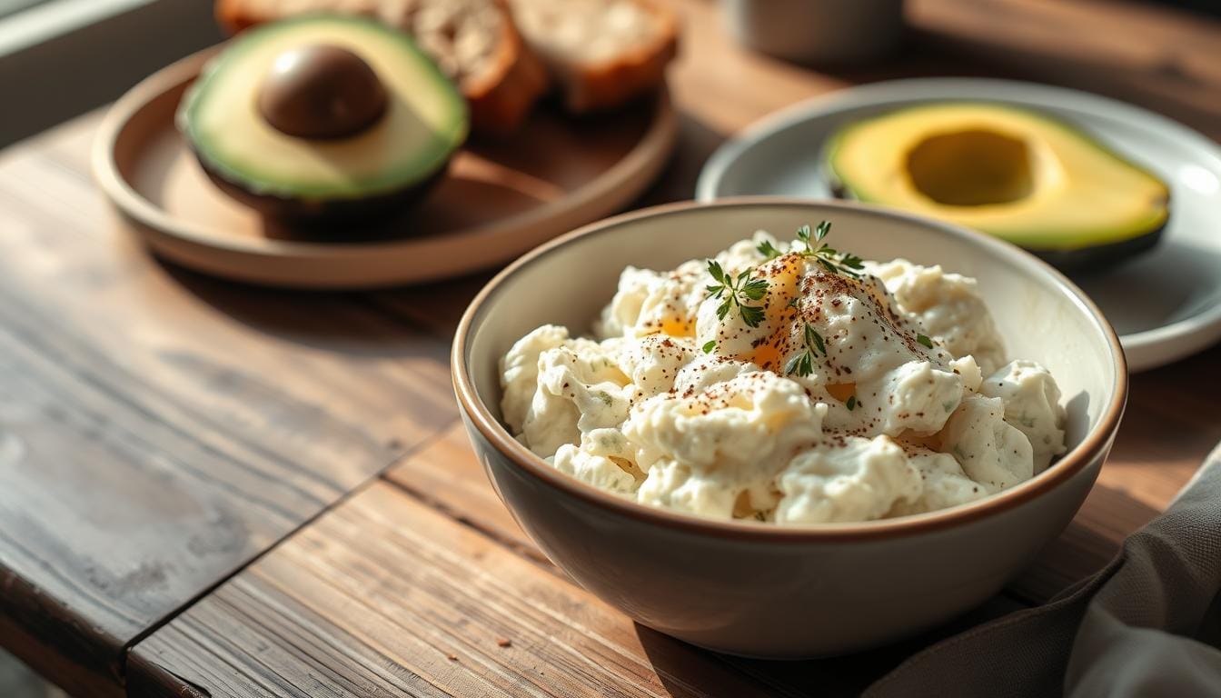 cottage cheese and eggs