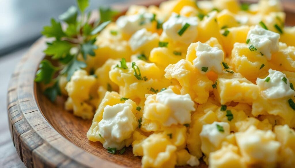 cottage cheese in eggs