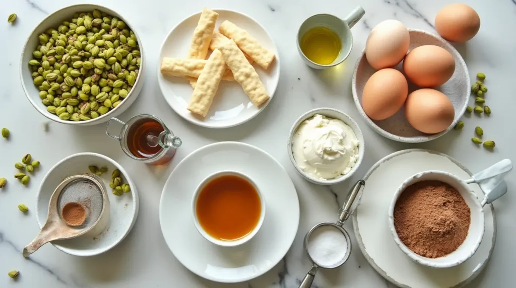 pistachio tiramisu ingredients